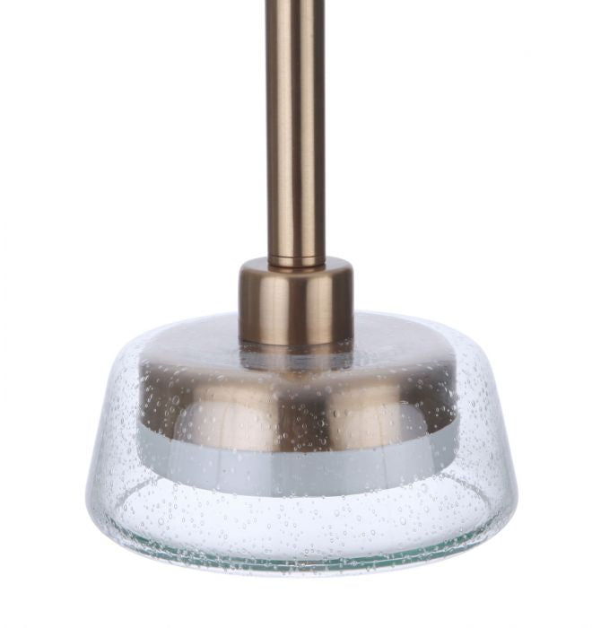 Centric LED Pendant in Satin Brass