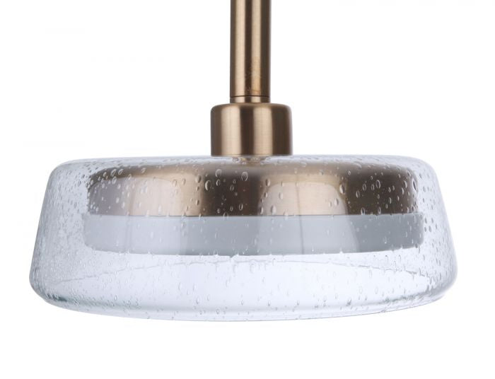 Centric LED Pendant in Satin Brass