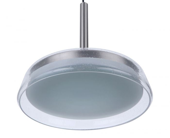 Centric LED Pendant in Brushed Polished Nickel