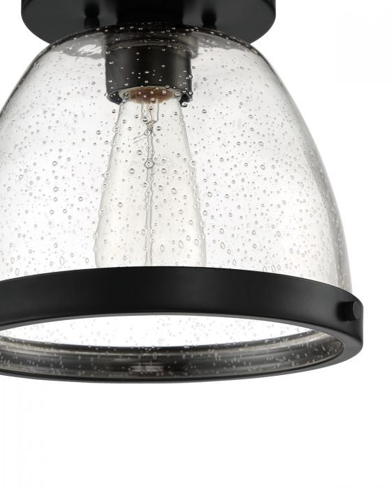 Lodie One Light Flushmount in Flat Black