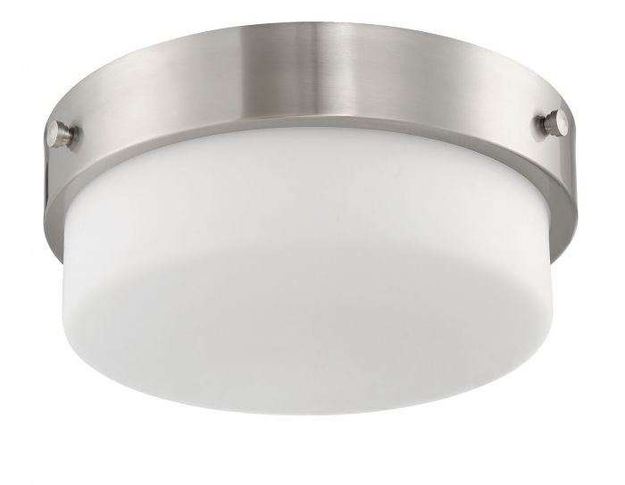 Oak Street Two Light Flushmount in Brushed Polished Nickel