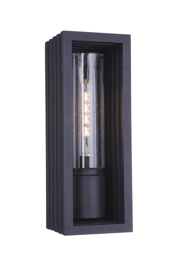 Carmel One Light Outdoor Wall Mount in Textured Black