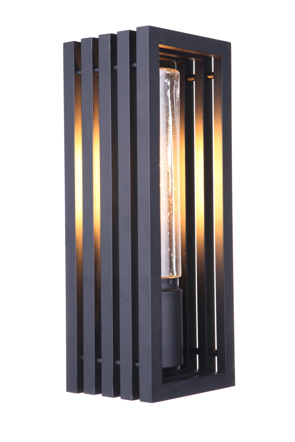 Carmel One Light Outdoor Wall Mount in Textured Black