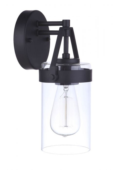 Franklin One Light Outdoor Wall Mount in Midnight