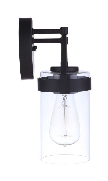 Franklin One Light Outdoor Wall Mount in Midnight