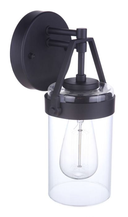 Franklin One Light Outdoor Wall Mount in Midnight