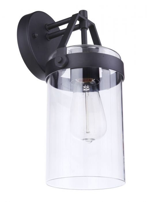 Franklin One Light Outdoor Wall Mount in Midnight