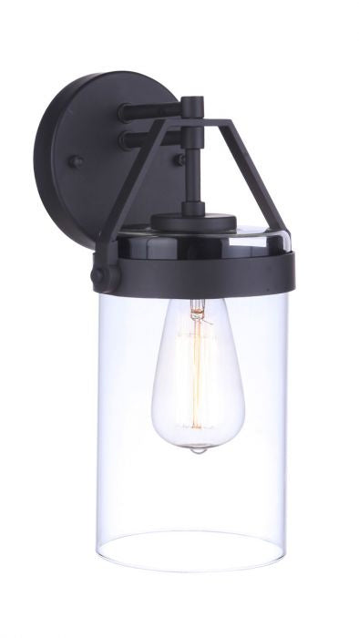 Franklin One Light Outdoor Wall Mount in Midnight