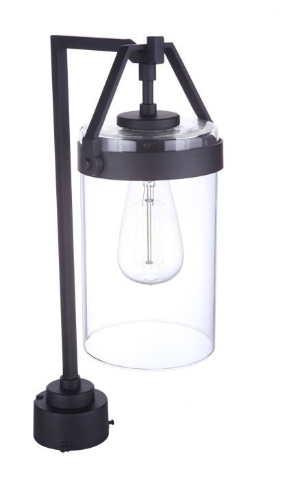 Franklin One Light Outdoor Post Mount in Midnight