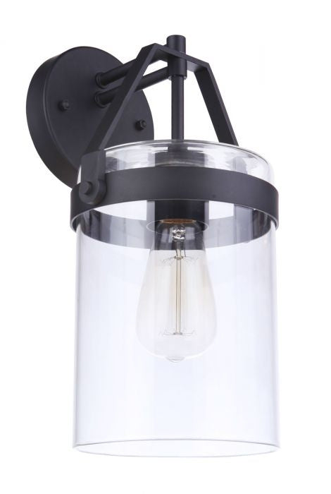 Franklin One Light Outdoor Wall Mount in Midnight