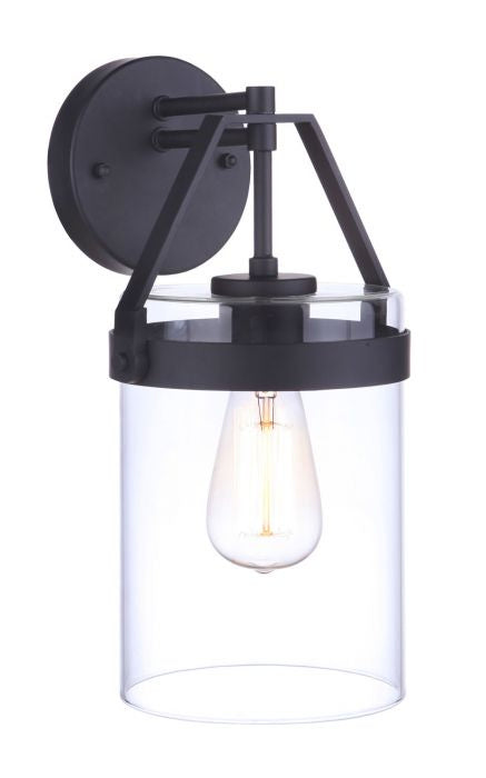 Franklin One Light Outdoor Wall Mount in Midnight