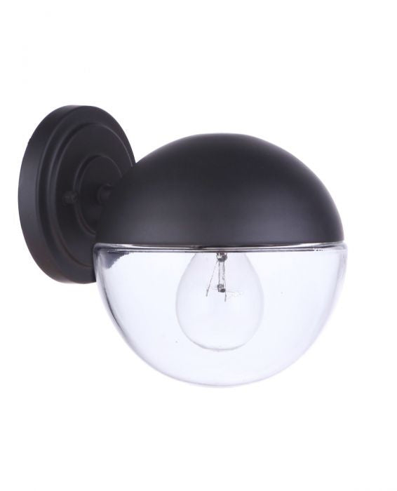 Evie One Light Outdoor Wall Mount in Midnight