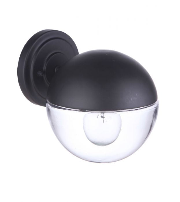 Evie One Light Outdoor Wall Mount in Midnight