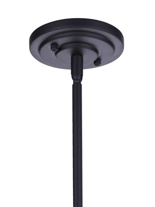 Evie One Light Outdoor Pendant in Midnight