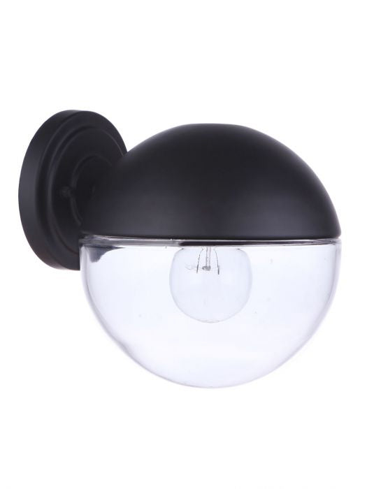 Evie One Light Outdoor Wall Mount in Midnight