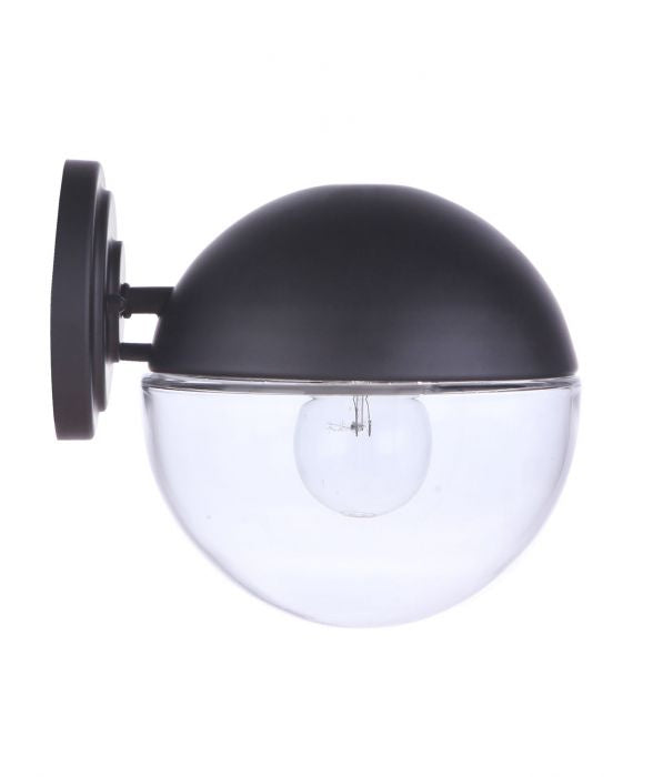 Evie One Light Outdoor Wall Mount in Midnight