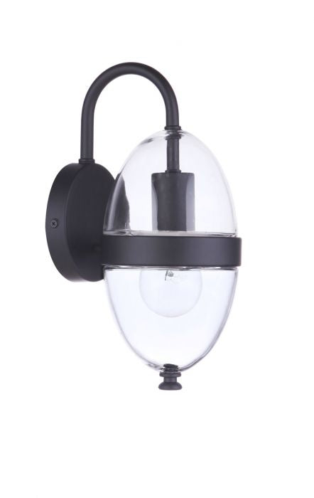 Sivo One Light Outdoor Wall Mount in Midnight