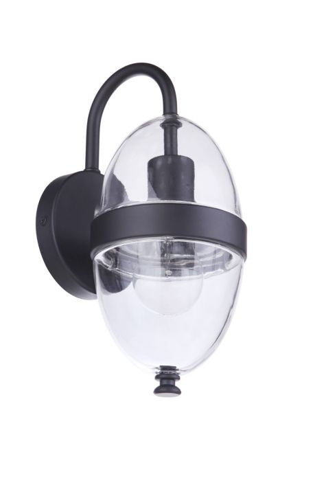 Sivo One Light Outdoor Wall Mount in Midnight