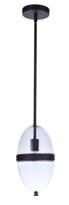 Sivo One Light Outdoor Pendant in Midnight