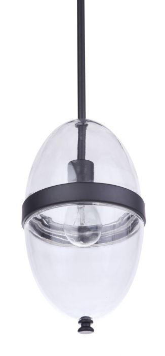 Sivo One Light Outdoor Pendant in Midnight