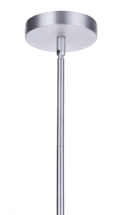 Sivo One Light Outdoor Pendant in Satin Aluminum