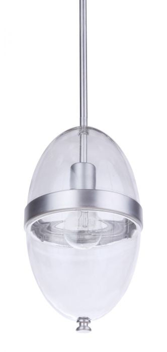 Sivo One Light Outdoor Pendant in Satin Aluminum