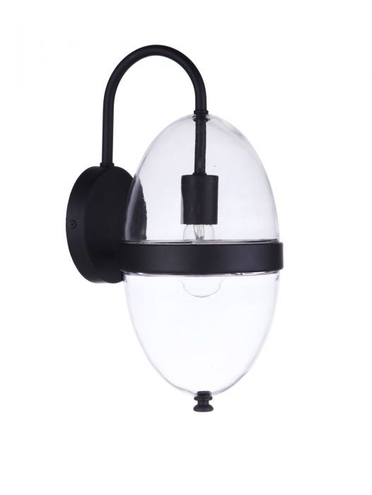 Sivo One Light Outdoor Wall Mount in Midnight