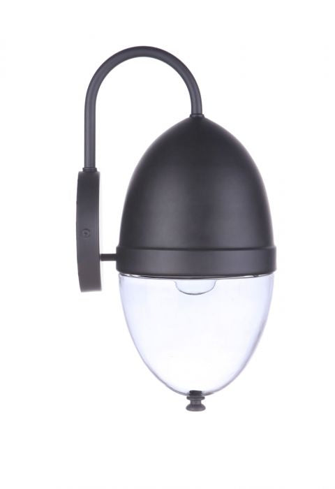 Sivo One Light Outdoor Wall Mount in Midnight