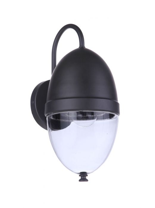 Sivo One Light Outdoor Wall Mount in Midnight