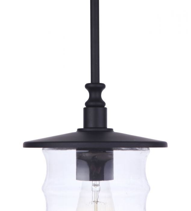 Canon One Light Outdoor Pendant in Midnight