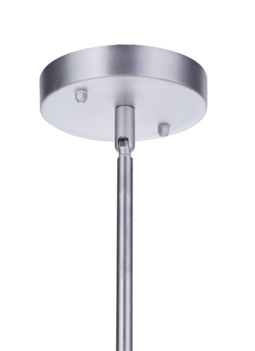 Canon One Light Outdoor Pendant in Satin Aluminum