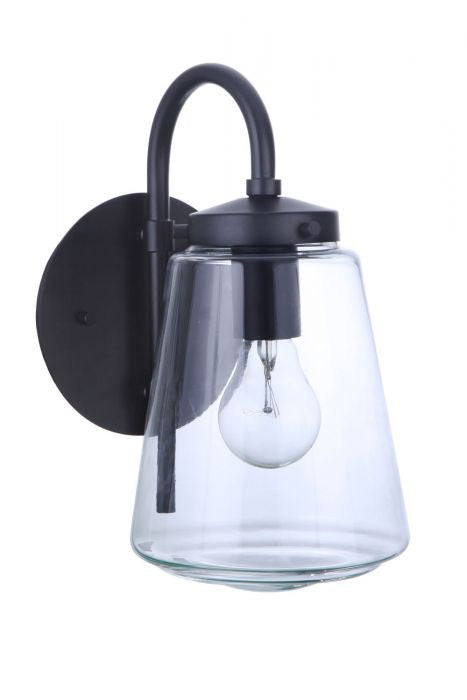 Laclede One Light Outdoor Wall Mount in Midnight