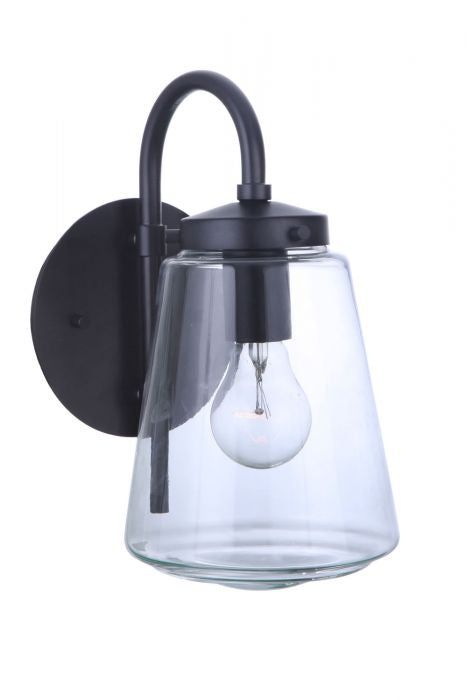 Laclede One Light Outdoor Wall Mount in Midnight