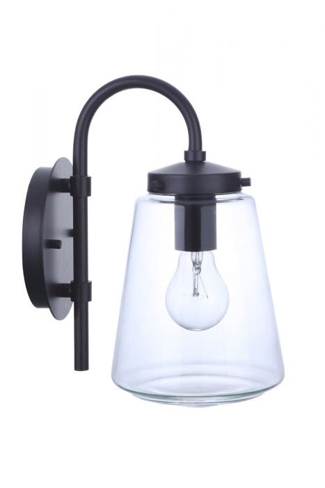 Laclede One Light Outdoor Wall Mount in Midnight