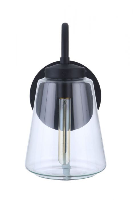 Laclede One Light Outdoor Wall Mount in Midnight