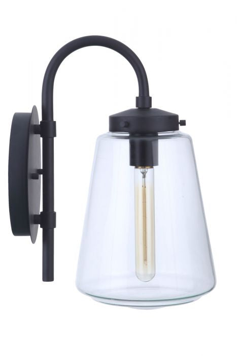 Laclede One Light Outdoor Wall Mount in Midnight