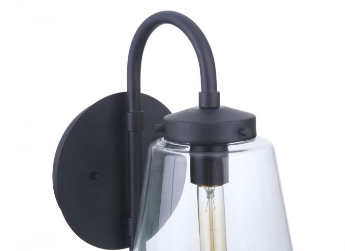 Laclede One Light Outdoor Wall Mount in Midnight