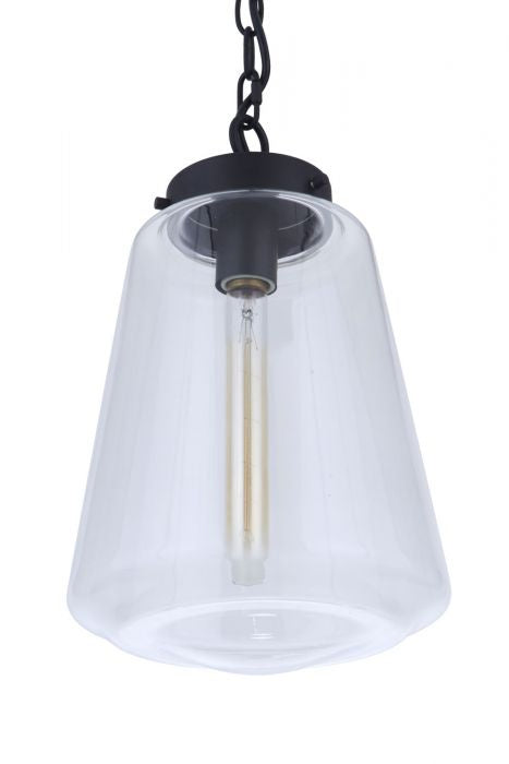 Laclede One Light Outdoor Pendant in Midnight