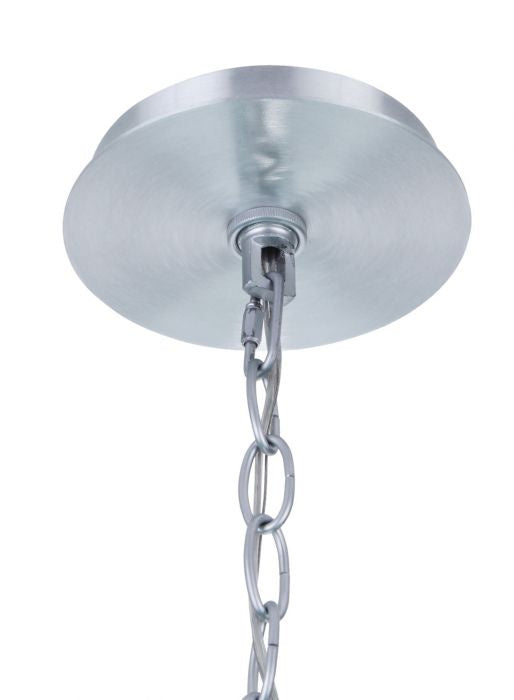 Laclede One Light Outdoor Pendant in Satin Aluminum