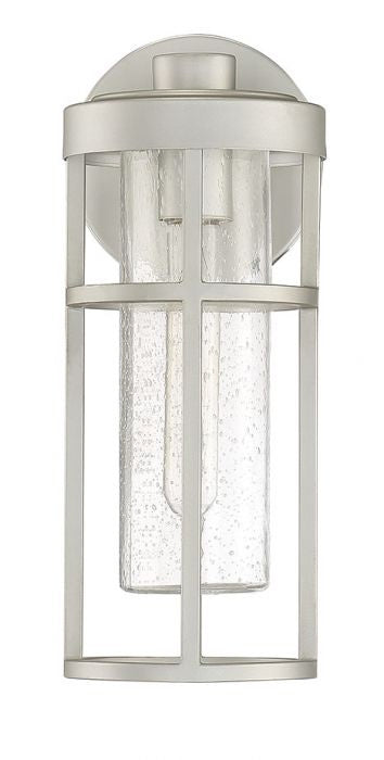 Encompass One Light Outdoor Wall Mount in Satin Aluminum