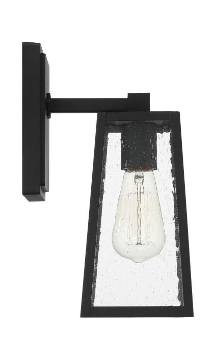 Dunn One Light Outdoor Wall Mount in Textured Black