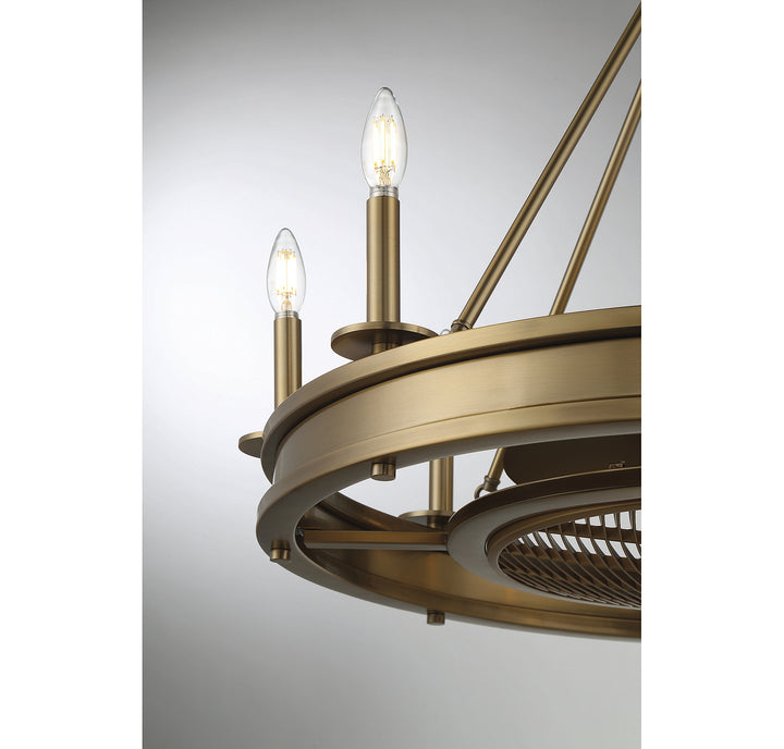 Savoy House Lyon Eight Light Fan D'lier