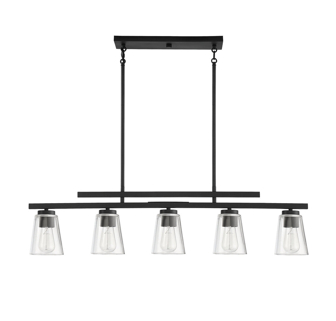 Savoy House Calhoun Five Light Linear Chandelier