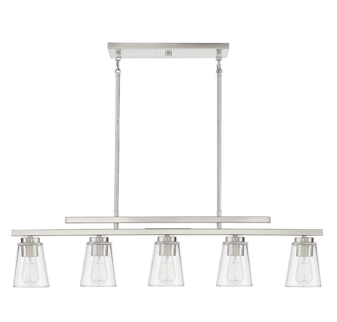 Savoy House Calhoun Five Light Linear Chandelier