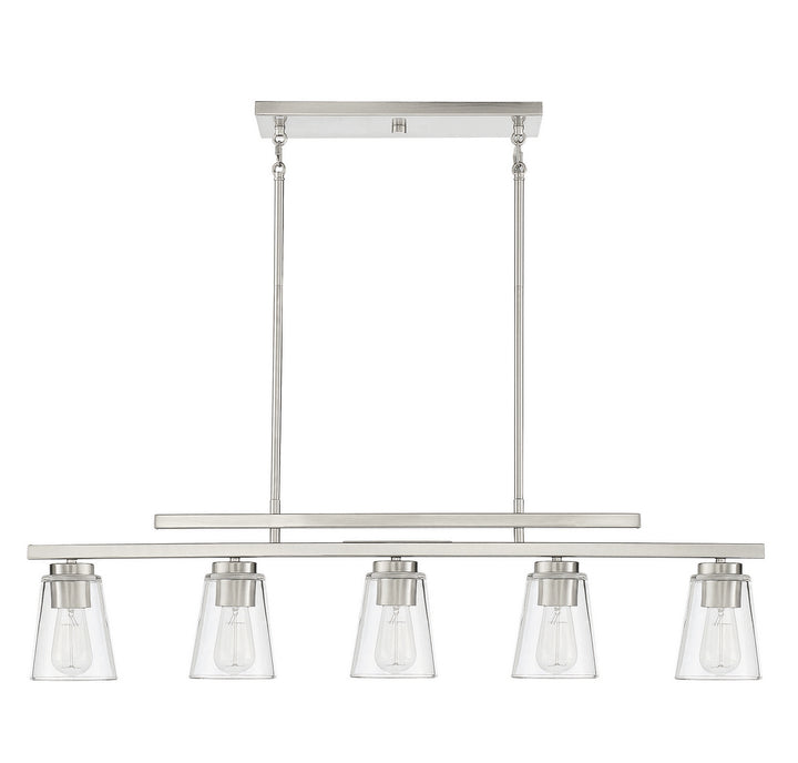 Savoy House Calhoun Five Light Linear Chandelier