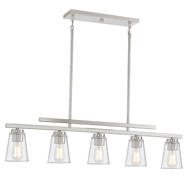 Savoy House Calhoun Five Light Linear Chandelier