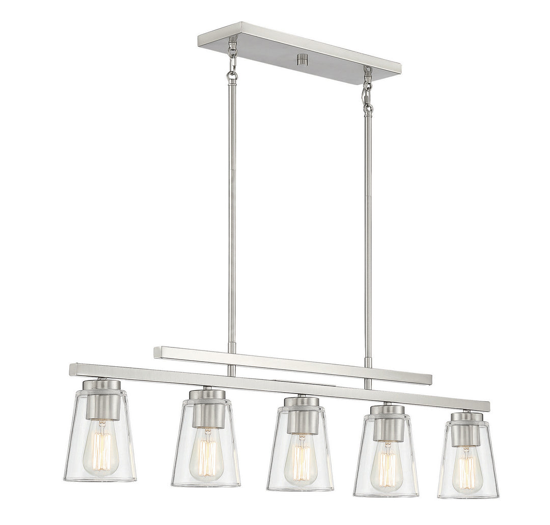 Savoy House Calhoun Five Light Linear Chandelier