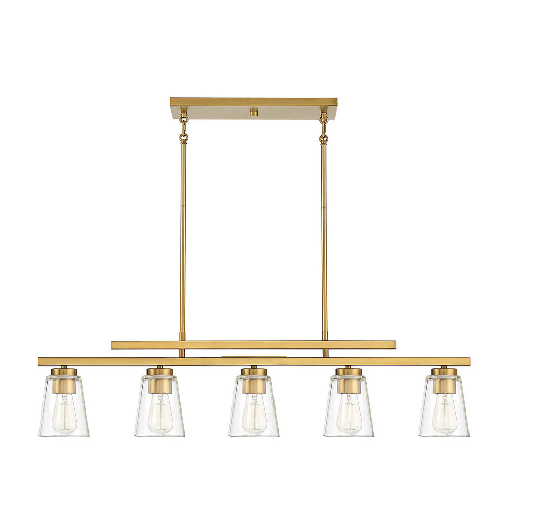 Savoy House Calhoun Five Light Linear Chandelier