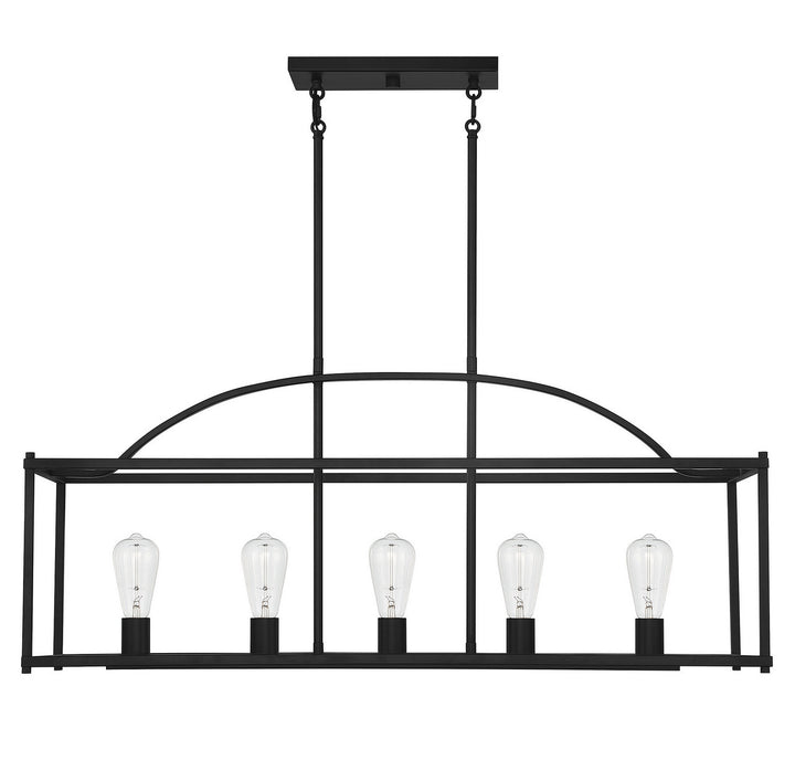 Savoy House Palladian Five Light Linear Chandelier