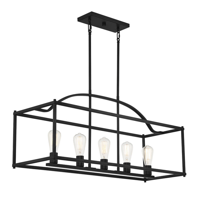 Savoy House Palladian Five Light Linear Chandelier